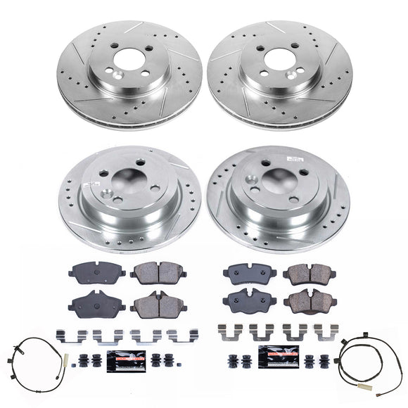 PowerStop Z23 Daily Driver Carbon-Fiber Ceramic Brake Pad and Drilled & Slotted