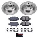 PowerStop Semi-Coated Rotor and Low-Dust Ceramic Brake Pad Kit
