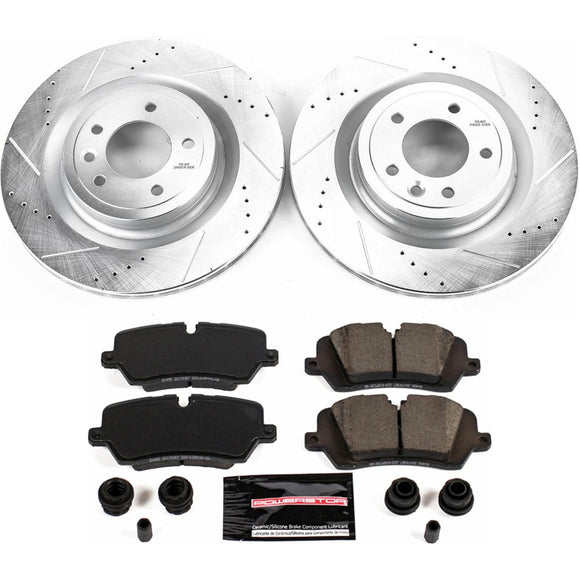 PowerStop Z23 Daily Driver Carbon-Fiber Ceramic Brake Pad and Drilled & Slotted