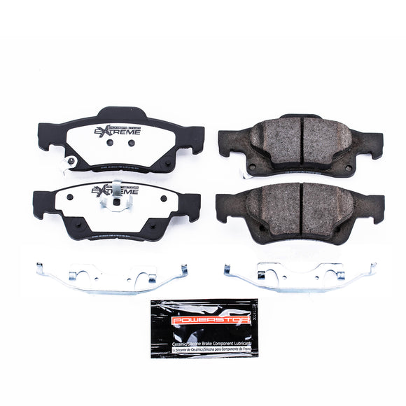 PowerStop Z36 Truck And Tow Carbon-Fiber Ceramic Brake Pads With Hardware