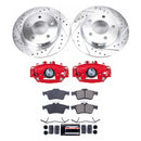 PowerStop Z23 Daily Driver Carbon-Fiber Ceramic Pads Drilled & Slotted Rotor & C
