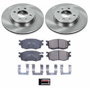 PowerStop OE Stock Replacement Low-Dust Ceramic Brake Pad and Rotor Kit