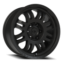 18x8.5 Vision 409 Inferno Satin Black 6x139.7 6x5.5 ET0 Wheel Rim