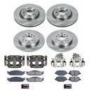PowerStop OE Stock Replacement Low-Dust Ceramic Brake Pad, Rotor and Caliper Kit