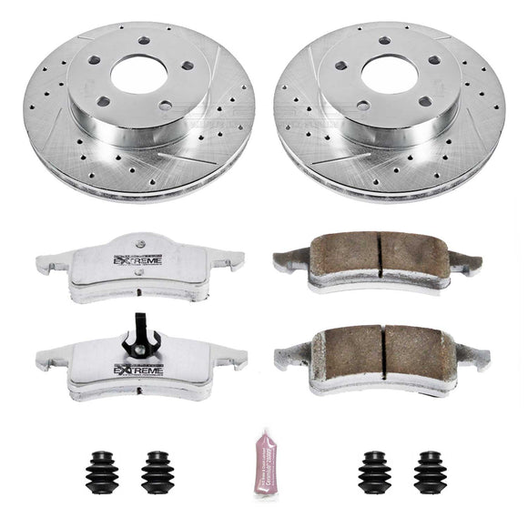 PowerStop Z26 Street Performance Ceramic Brake Pad and Drilled & Slotted Rotor K