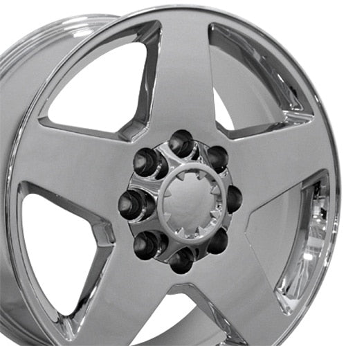 20" Replica Wheel CV91A 8 Lug Fits Chevrolet Rim 20x8.5 Chrome Wheel