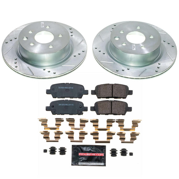 PowerStop Z23 Daily Driver Carbon-Fiber Ceramic Brake Pad and Drilled & Slotted
