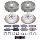 PowerStop Semi-Coated Rotor and Low-Dust Ceramic Brake Pad Kit
