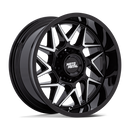 20X10 Moto Metal MO812 Turbine Gloss Black 8x165.1 ET-18 Wheel Rim
