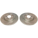 PowerStop Evolution Drilled Slotted Rotors Pair Rear For INFINITI QX50
