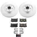 PowerStop Genuine Geomet Coated Rotor and Low-Dust Ceramic Brake Pad Kit