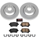 PowerStop Genuine Geomet Coated Rotor and Carbon-Fiber Ceramic Brake Pad Kit