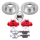 PowerStop Z26 Street Performance Ceramic Brake Pad, Drilled Slotted Rotor, and C