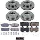 PowerStop OE Stock Replacement Low-Dust Ceramic Brake Pad and Rotor Kit