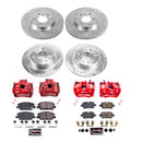 PowerStop Z23 Daily Driver Carbon-Fiber Ceramic Pads Drilled & Slotted Rotor & C
