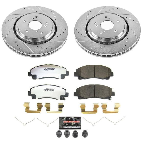 PowerStop Z26 Street Performance Ceramic Brake Pad and Drilled & Slotted Rotor K