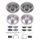 PowerStop OE Stock Replacement Low-Dust Ceramic Brake Pad and Rotor Kit