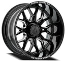 22x12 Arena Wheel Violator Gloss Black And Milled Wheel 8x170 ET-44 CB125.1
