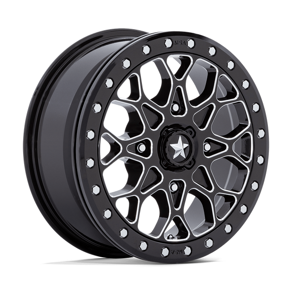 15X6 Msa Offroad Wheels M48 Portal Beadlock Black 4X137 ET38 Wheel Rim