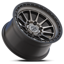 17x9 Lock Off-Road Baja Matte Gray Matte Black 6x139.7 ET-12 Wheel Rim