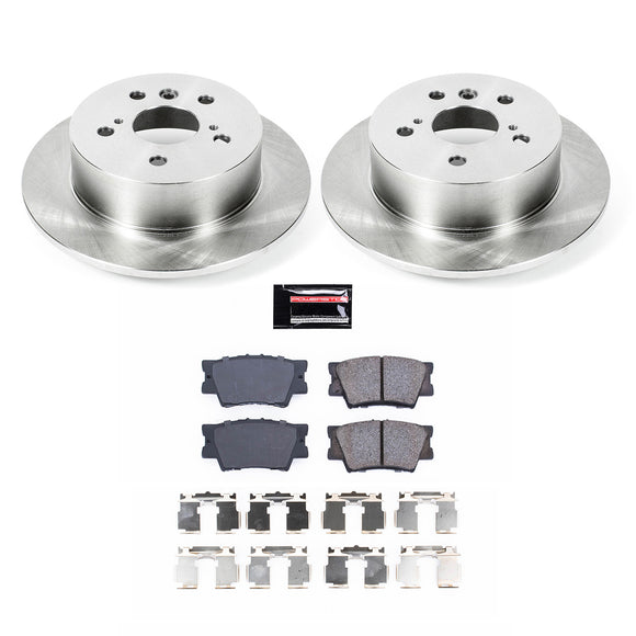 PowerStop OE Stock Replacement Low-Dust Ceramic Brake Pad and Rotor Kit