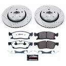 PowerStop Z36 Carbon-Fiber Ceramic Brake Pad with Drilled and Slotted Rotor Kit