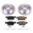 PowerStop OE Stock Replacement Low-Dust Ceramic Brake Pad and Rotor Kit