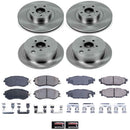 PowerStop OE Stock Replacement Low-Dust Ceramic Brake Pad and Rotor Kit