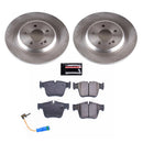 PowerStop OE Stock Replacement Low-Dust Ceramic Brake Pad and Rotor Kit