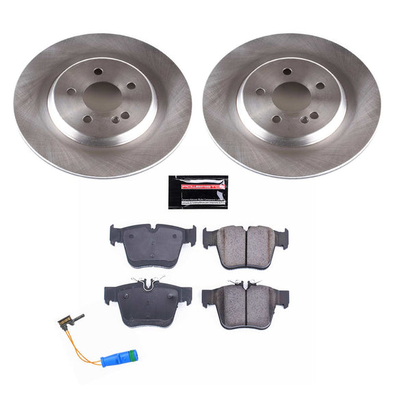 PowerStop OE Stock Replacement Low-Dust Ceramic Brake Pad and Rotor Kit