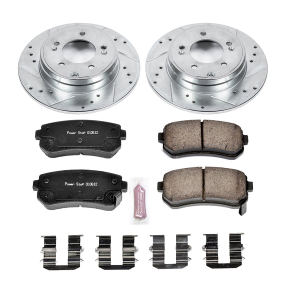 PowerStop Z23 Daily Driver Carbon-Fiber Ceramic Brake Pad and Drilled & Slotted