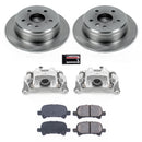 PowerStop OE Stock Replacement Low-Dust Ceramic Brake Pad, Rotor and Caliper Kit