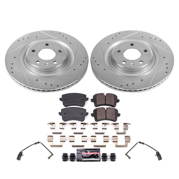 PowerStop Z23 Daily Driver Carbon-Fiber Ceramic Brake Pad and Drilled & Slotted