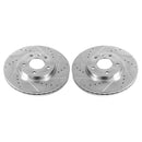 PowerStop Evolution Drilled Slotted Rotors Pair Front For Chevrolet Volt