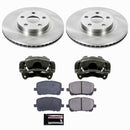 PowerStop OE Stock Replacement Low-Dust Ceramic Brake Pad, Rotor and Caliper Kit