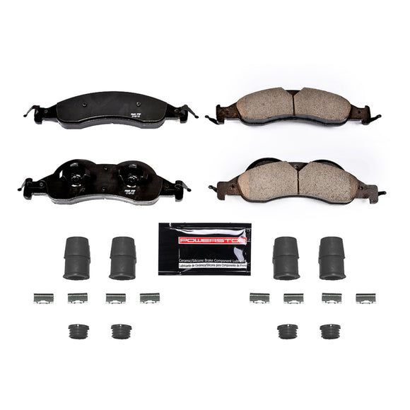 PowerStop Z23 Evolution Sport Carbon-Fiber Brake Pads With Hardware