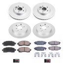 PowerStop Genuine Geomet Coated Rotor and Low-Dust Ceramic Brake Pad Kit