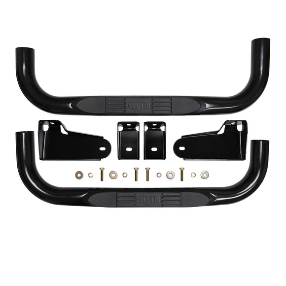 Westin E-Series 3 Nerf Step Bars Powder Coated Black Steel 23-4115