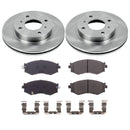 PowerStop OE Stock Replacement Low-Dust Ceramic Brake Pad and Rotor Kit