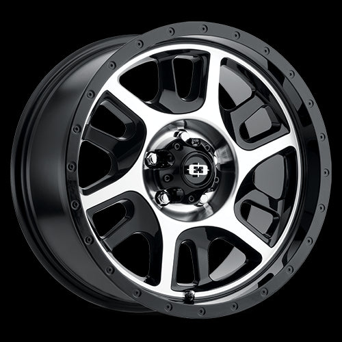 18x9 Vision 419 Split Black Machined Face 5x114.3 5x4.5 ET18 Wheel Rim