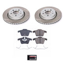 PowerStop Semi-Coated Rotor and Low-Dust Ceramic Brake Pad Kit