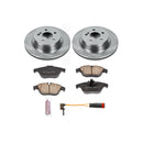 PowerStop OE Stock Replacement Low-Dust Ceramic Brake Pad and Rotor Kit