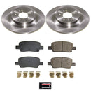 PowerStop OE Stock Replacement Low-Dust Ceramic Brake Pad and Rotor Kit