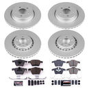PowerStop Genuine Geomet Coated Rotor and Carbon-Fiber Ceramic Brake Pad Kit