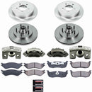 PowerStop OE Stock Replacement Low-Dust Ceramic Brake Pad, Rotor and Caliper Kit