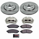 PowerStop OE Stock Replacement Low-Dust Ceramic Brake Pad, Rotor and Caliper Kit