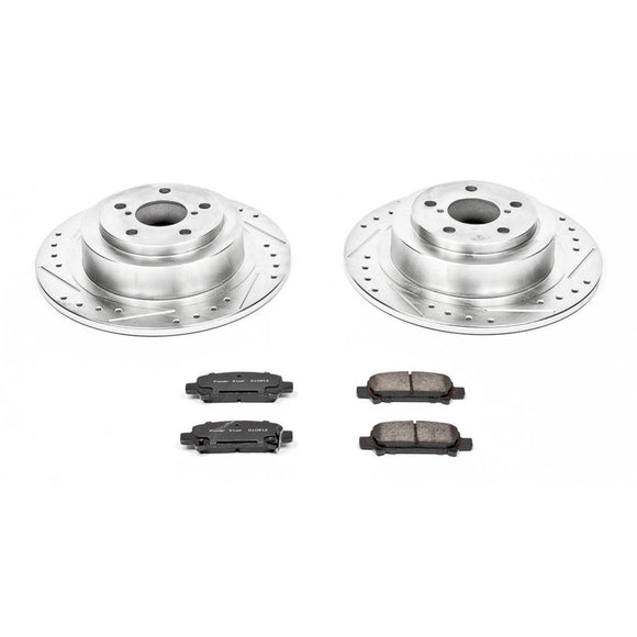 PowerStop Z23 Daily Driver Carbon-Fiber Ceramic Brake Pad and Drilled & Slotted
