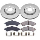 PowerStop Genuine Geomet Coated Rotor and Low-Dust Ceramic Brake Pad Kit