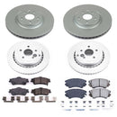 PowerStop Genuine Geomet Coated Rotor and Low-Dust Ceramic Brake Pad Kit