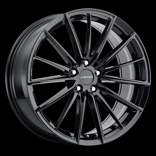 20x8.5 Vision 473 Axis Gloss Black 5x114.3 5x4.5 ET35 Wheel Rim